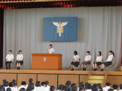 松阪商業高校の2018年後期生徒会役員選挙で啓発を実施しましたの画像2