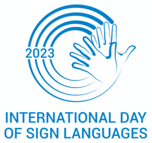 2023年「手話言語の国際デー」ロゴマーク