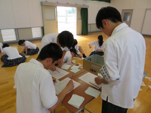 松阪商業高校の2018年後期生徒会役員選挙で啓発を実施しましたの画像6