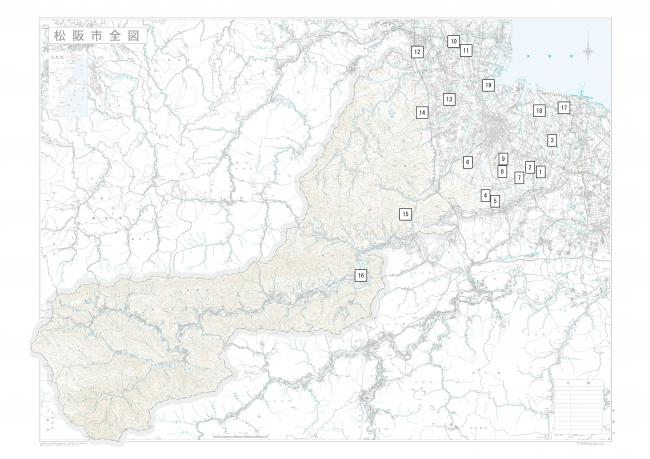 災害時給水拠点施設位置図