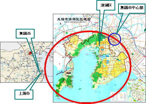 無錫市地図