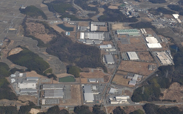 松阪中核工業団地の航空写真