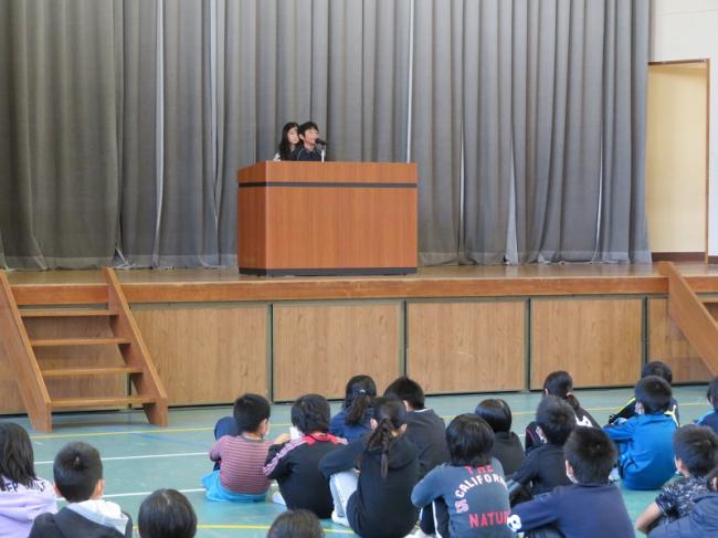 粥見小学校の児童会選挙で選挙啓発事業を実施しましたの画像1