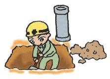 排水設備の工事