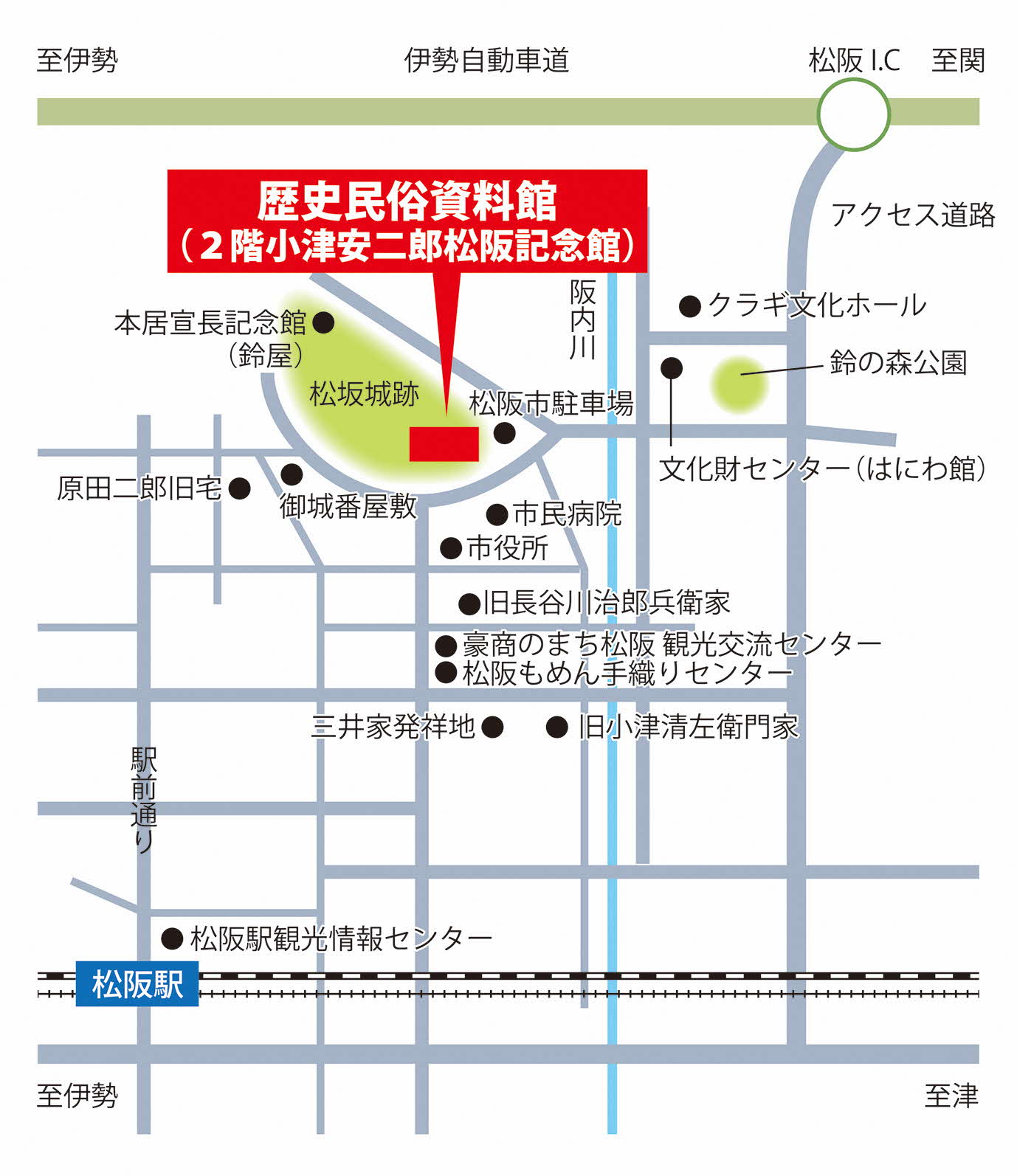 歴史民俗資料館地図