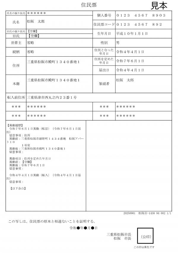 個人票