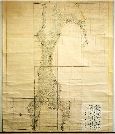 武四郎自筆のカラフト（現在のサハリン）地図