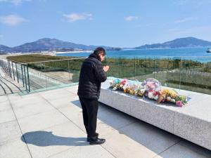 岩手県　陸前高田市　高田松原津波復興記念公園にて