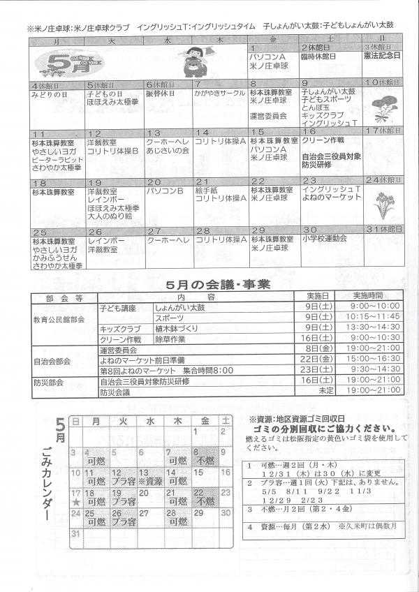 よねのLINEの4ページ目です。