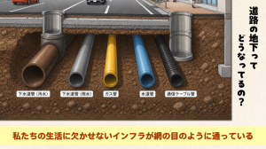 道路の下
