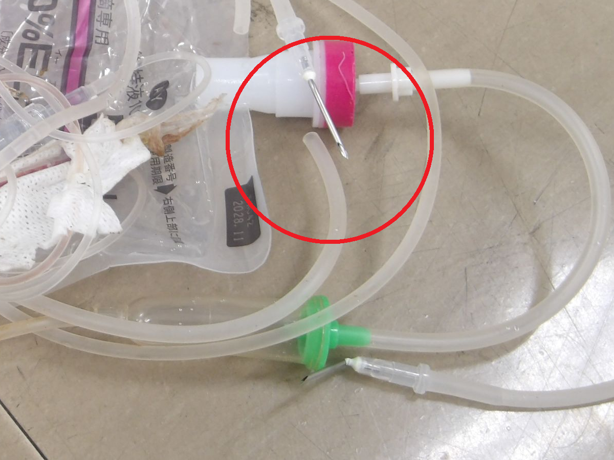 確認された注射器等の写真2