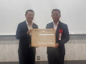 表彰を受けた谷口技術者