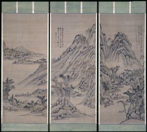 離合山水図