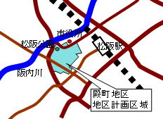 殿町地区地区計画の図