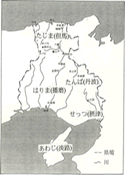 兵庫県丹波地方地図