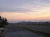 清水町西方寺からの田園風景と神山（清水町）