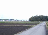 川北地区の田園風景と八幡古墳（嬉野川北町）