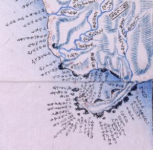 東西蝦夷山川地理取調図の拡大図
