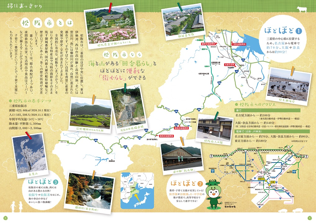 松阪市移住ガイドブック2ページ