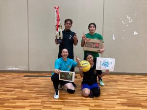 ソフトバレー　優勝　トリム40歳以上